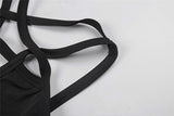 Fitshinling Pentagram Strap Gothic Dress Punk Grunge Sexy