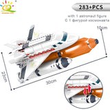 Space Station Saturn V Rocket Building Blocks City Shuttle Figure Toy