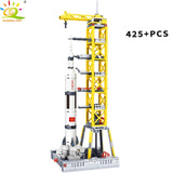 Space Station Saturn V Rocket Building Blocks City Shuttle Figure Toy