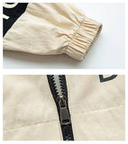 Baby autumn and winter warm thickening plus velvet padded boy hooded jacket