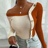 Sexy V-Neck Button Blouses Shirts Long Sleeves Solid