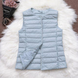 Fitaylor Ultra Light White Duck Down Vest Thin Coat