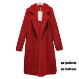 Winter Woman Faux Fur Coat Warm Teddy Jacket