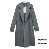 Winter Woman Faux Fur Coat Warm Teddy Jacket