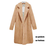 Winter Woman Faux Fur Coat Warm Teddy Jacket