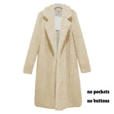 Winter Woman Faux Fur Coat Warm Teddy Jacket