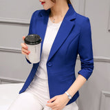 Black Women Formal Blazers Office Work Suit Jackets Coat