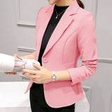 Black Women Formal Blazers Office Work Suit Jackets Coat