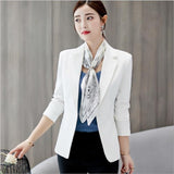 Black Women Formal Blazers Office Work Suit Jackets Coat
