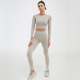 Women Sports Workout Clothes Tracksuit Sports Bra Leggings Set