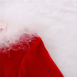 Christmas Kids Baby Girls Fleece Dress O-Neck Long-Sleeve