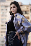 Stylish Sweet Plaid Woolen Shirt Check Jacket Cute