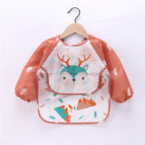 Baby Toddler Long Sleeve Scarf Waterproof Art Smock