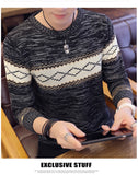 Men Long Sleeve Knitted Sweater Pullovers Coat