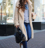 Winter Woman Faux Fur Coat Warm Teddy Jacket