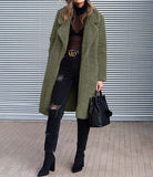 Winter Woman Faux Fur Coat Warm Teddy Jacket