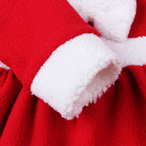 Christmas Baby Santa Claus Cosplay Costume Long Sleeve Cute Infant Winter Baby Dress