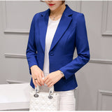 Black Women Formal Blazers Office Work Suit Jackets Coat