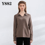 Aachoae Women Knitted Turtleneck Cashmere Sweater Pullover