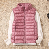 Women's Ultra Light Duck Down Vest Jacket Coat