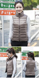 Women's Ultra Light Duck Down Vest Jacket Coat