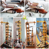 Space Station Saturn V Rocket Building Blocks City Shuttle Figure Toy
