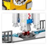 Space Station Saturn V Rocket Building Blocks City Shuttle Figure Toy