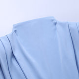 Women Dress Stand Collar Slim Waist Solid Ankle Length Autumn Long Sleeve Party Dress