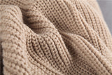 Hirsionsan Loose Elegant Knitted Sweater Oversized