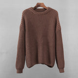 Hirsionsan Loose Elegant Knitted Sweater Oversized