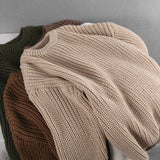 Hirsionsan Loose Elegant Knitted Sweater Oversized
