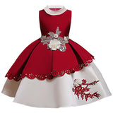 Princess Dress for Baby Girl Flower Elegant Winter Party Dress