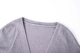 Zoki Knitted Cardigans Sweater Long Sleeve Loose Coat