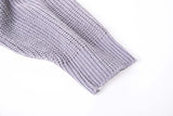 Zoki Knitted Cardigans Sweater Long Sleeve Loose Coat
