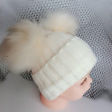 children's toddler baby faux fur hat cap beanie