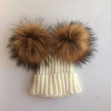 children's toddler baby faux fur hat cap beanie
