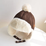 Baby Boys Girls Hat Kids Children Ear Flap Muff Winter Warm