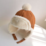 Baby Boys Girls Hat Kids Children Ear Flap Muff Winter Warm