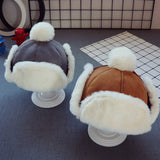 Baby Boys Girls Hat Kids Children Ear Flap Muff Winter Warm