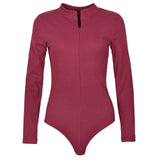 One-Piece Knitted Bodysuits Women Sexy Club Outfits V-Neck