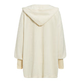 Three Piece Sexy Fluffy Sets Velvet Plush Hooded Cardigan