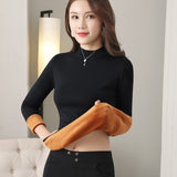 Heliar Thermal Underwear Sweaters Johns Solid O-neck