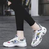 TUINANLE Sneakers Woman Casual Graffiti Vulcanized Shoes