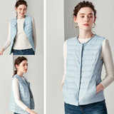 Fitaylor Ultra Light White Duck Down Vest Thin Coat