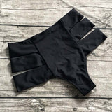 High Waist Bikini Bottom Shorts Elactic Swimwear Bottoms