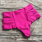 High Waist Bikini Bottom Shorts Elactic Swimwear Bottoms
