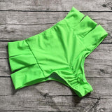 High Waist Bikini Bottom Shorts Elactic Swimwear Bottoms