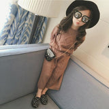 New Autumn Winter Girls' Baby Knitted Sweater Top + Pants 2-piece Set (2-6Y)