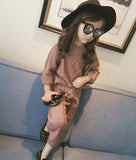 New Autumn Winter Girls' Baby Knitted Sweater Top + Pants 2-piece Set (2-6Y)