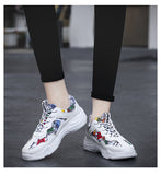 TUINANLE Sneakers Woman Casual Graffiti Vulcanized Shoes